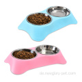 Double Dog Cat Bowls Premium Edelstahl